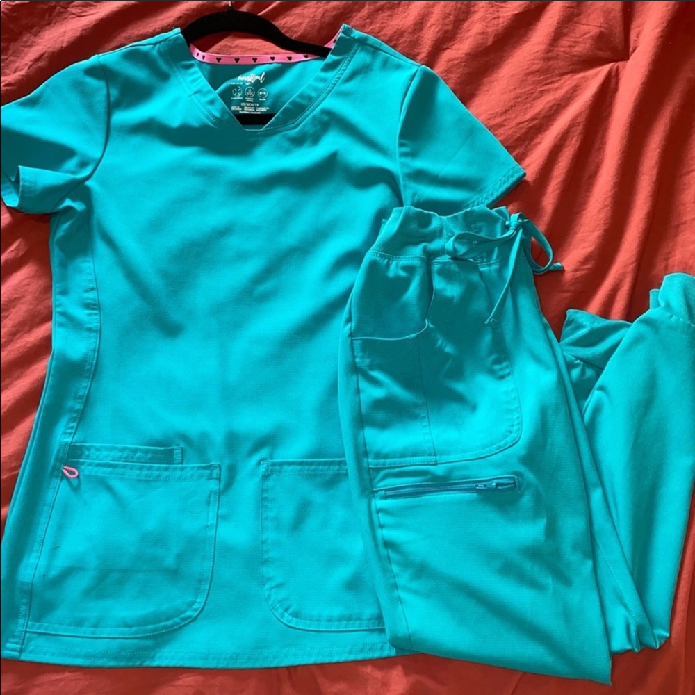 Teal Heart soul jogger set